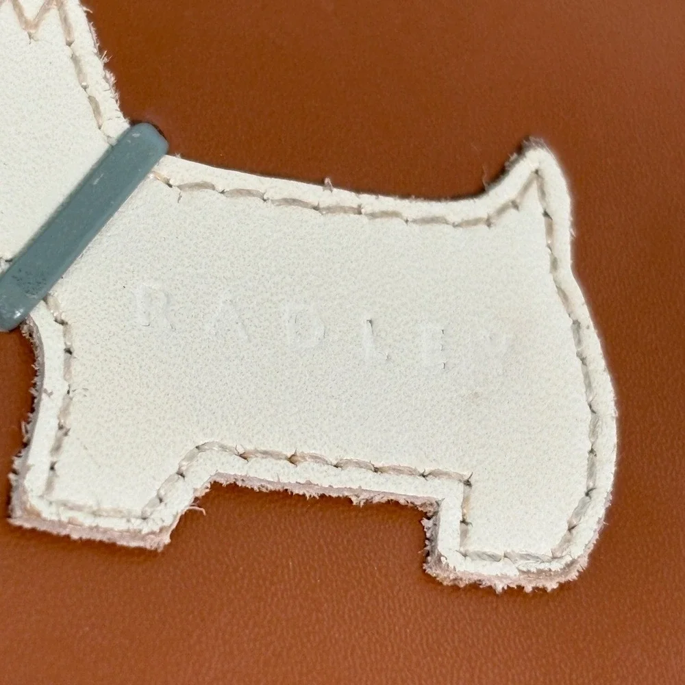 Radley London Womens Heritage Bifold Wallet Tan Leather Scottie Dog Polka Dot